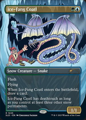 Ice-Fang Coatl (1225) [Secret Lair Drop] [Borderless]