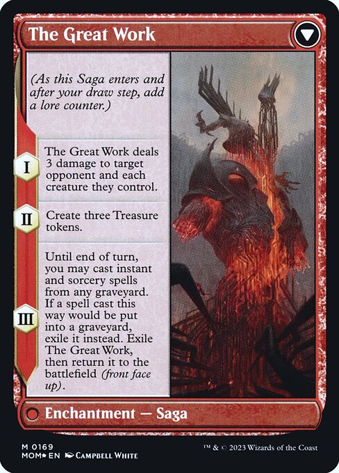 Urabrask // The Great Work (169s) [March of the Machine Promos] Reverse