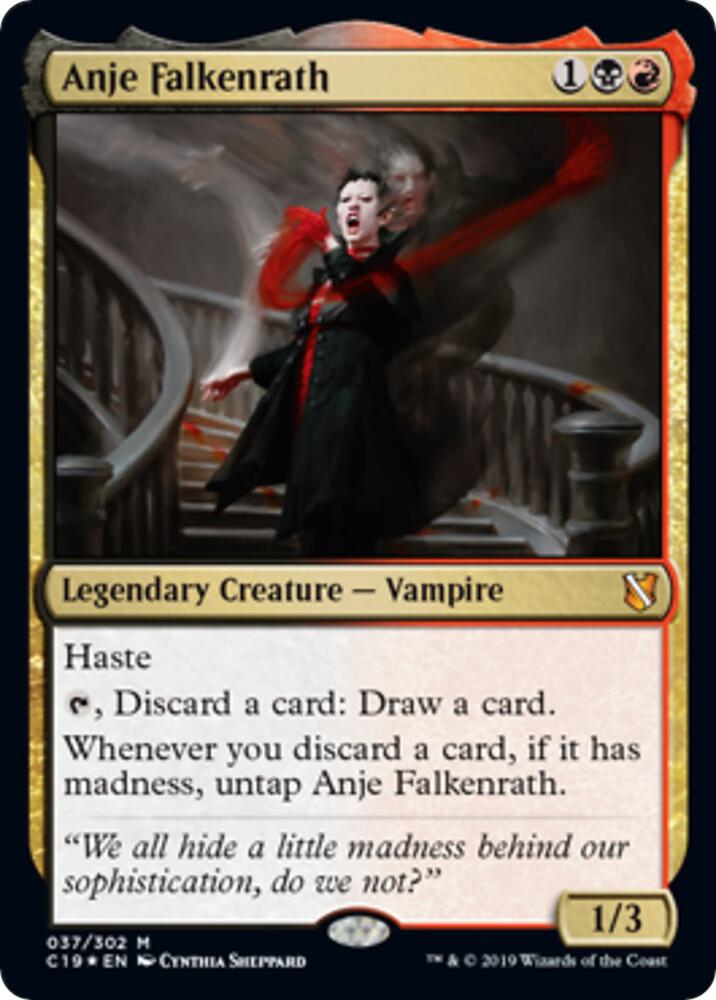 Anje Falkenrath (Commander 2019) (37) [Oversize Cards]