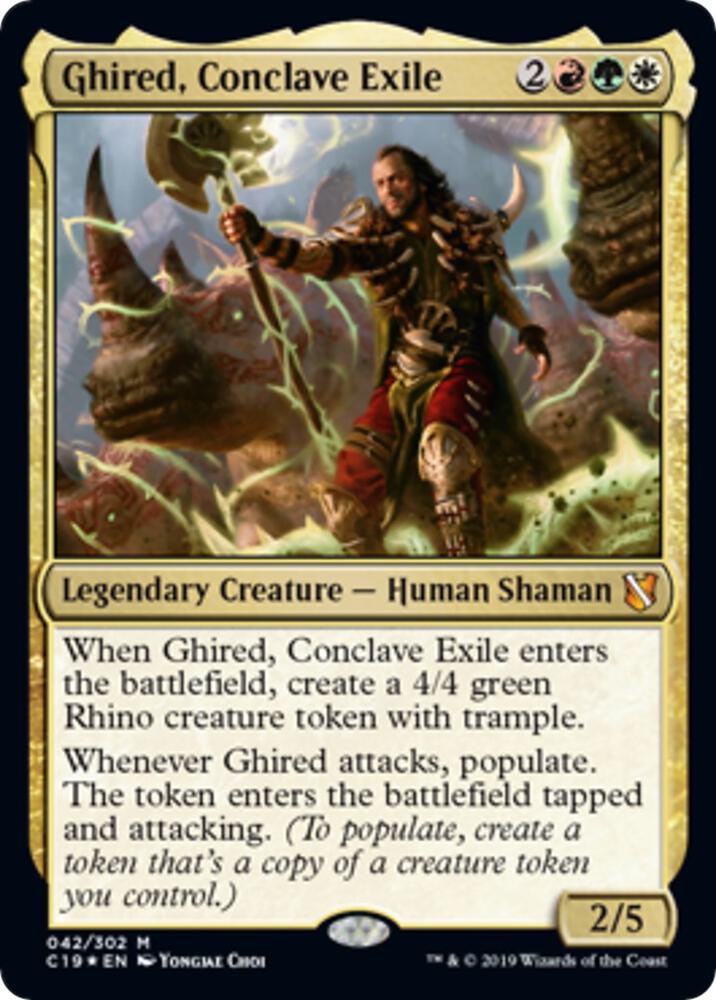 Ghired, Conclave Exile (Commander 2019) (42) [Oversize Cards]