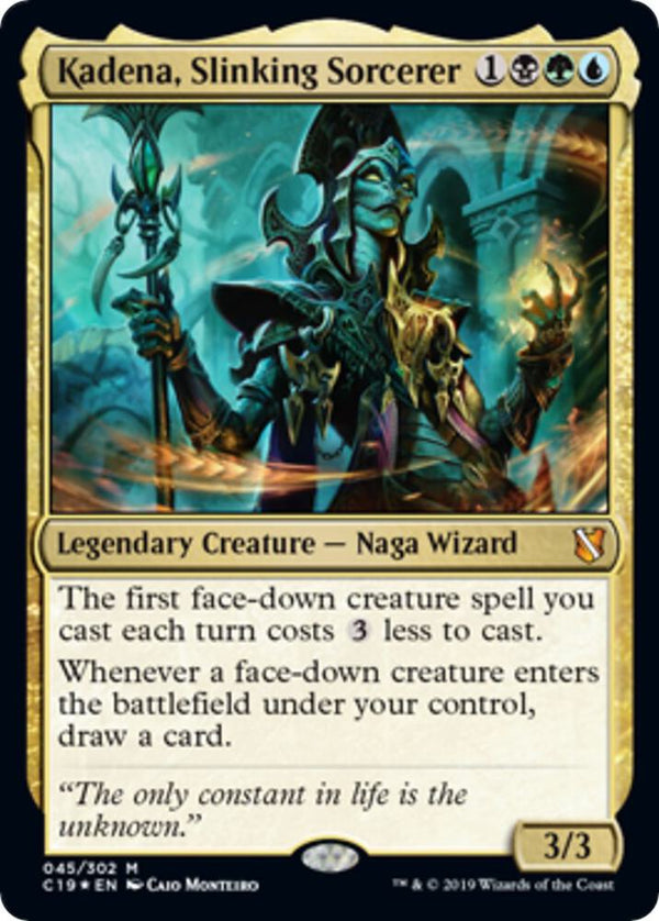 Kadena, Slinking Sorcerer (Commander 2019) (45) [Oversize Cards]