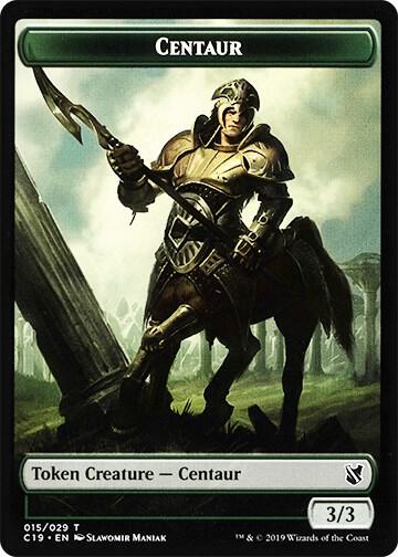 Centaur // Egg Double-Sided Token (15 // 16) [Commander 2019]