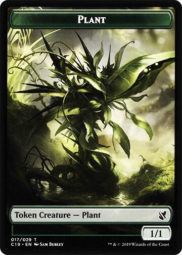 Plant // Snake Double-Sided Token (17 // 20) [Commander 2019]