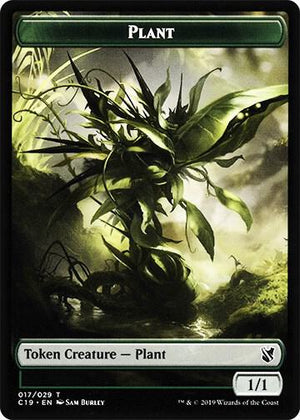 Plant // Snake Double-Sided Token (17 // 20) [Commander 2019]