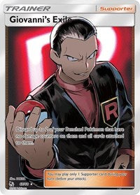 Giovanni's Exile (Full Art) (67/68) [Hidden Fates]