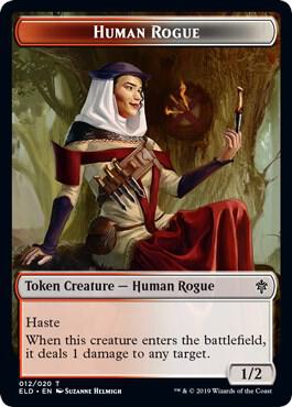 Human Rogue Token (12) [Throne of Eldraine]