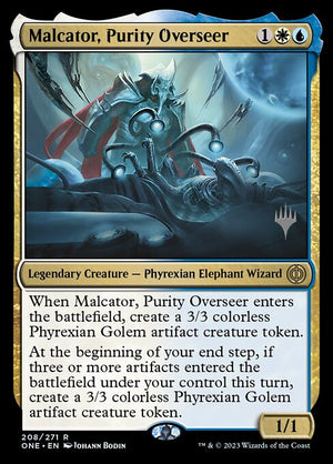 Malcator, Purity Overseer (208p) [Phyrexia: All Will Be One Promos]