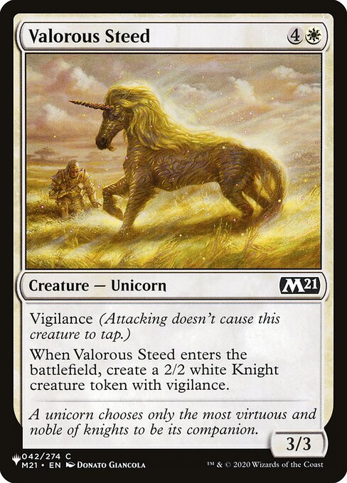 Valorous Steed (M21-42) [The List]