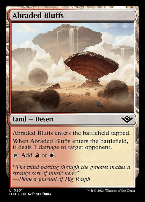 Abraded Bluffs (251) [Outlaws of Thunder Junction]