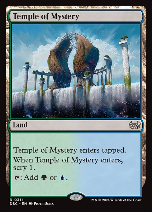 Temple of Mystery (311) [Duskmourn: House of Horror Commander]