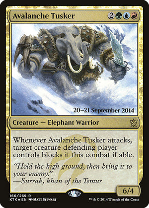 Avalanche Tusker (166s) [Khans of Tarkir Promos]