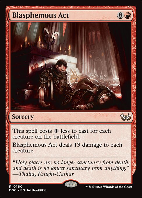 Blasphemous Act (160) [Duskmourn: House of Horror Commander]