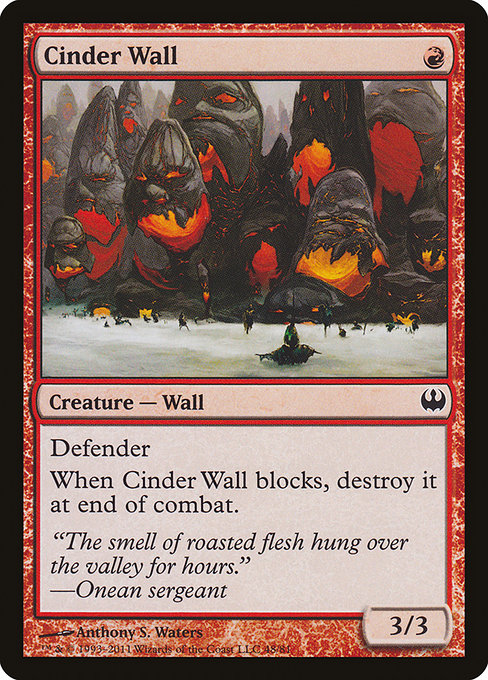 Cinder Wall (48) [Duel Decks: Knights vs. Dragons]