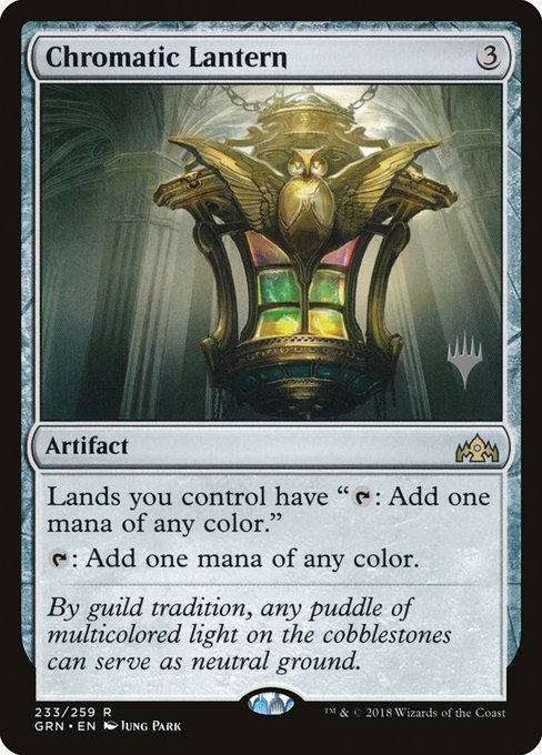 Chromatic Lantern (233p) [Guilds of Ravnica Promos]
