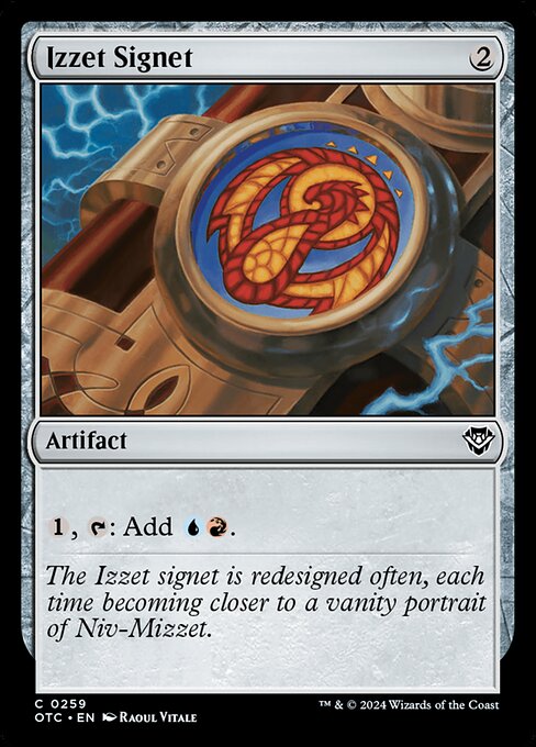 Izzet Signet (259) [Outlaws of Thunder Junction Commander]