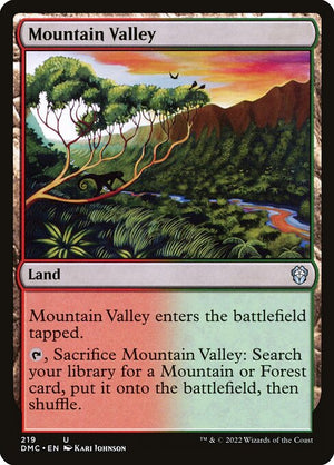 Mountain Valley (219) [Dominaria United Commander]