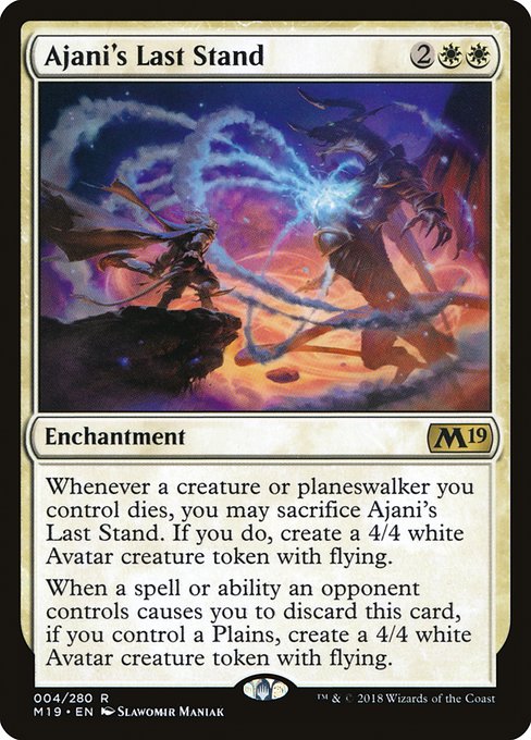Ajani's Last Stand (4) [Core Set 2019]