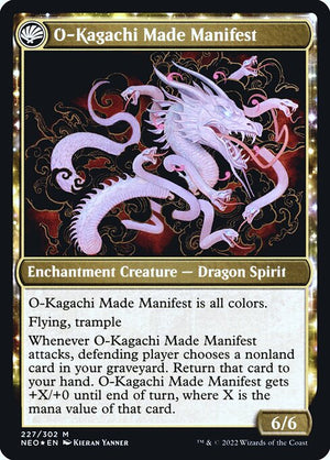The Kami War // O-Kagachi Made Manifest (227s) [Kamigawa: Neon Dynasty Promos] Reverse