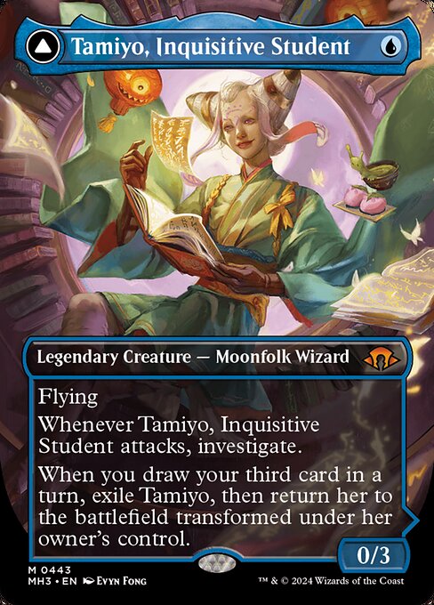 Tamiyo, Inquisitive Student // Tamiyo, Seasoned Scholar (443) [Modern Horizons 3]