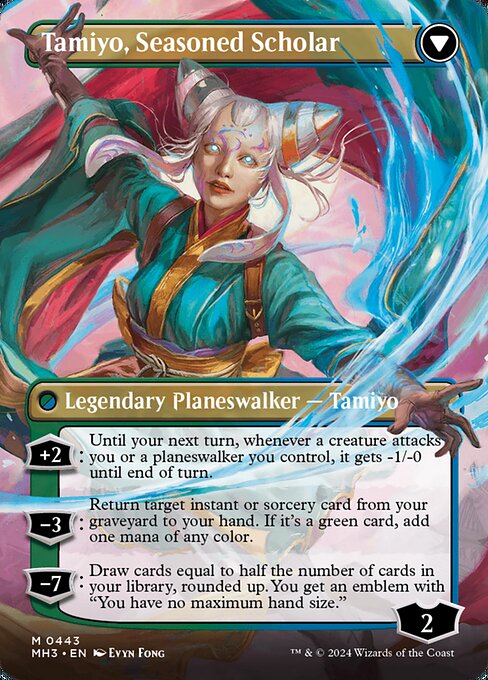 Tamiyo, Inquisitive Student // Tamiyo, Seasoned Scholar (443) [Modern Horizons 3]