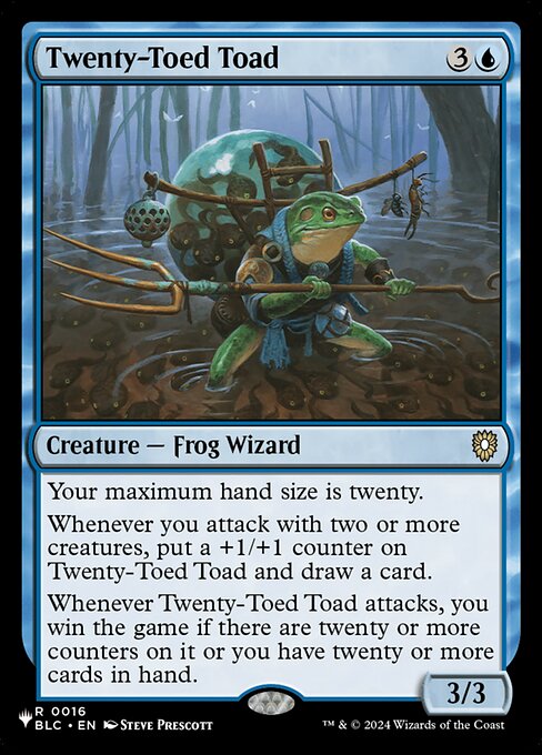 Twenty-Toed Toad (BLC-16) [The List]