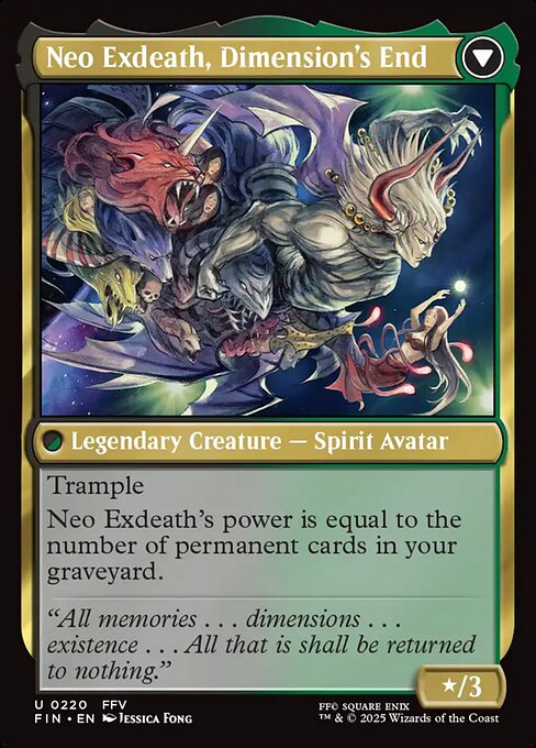 Exdeath, Void Warlock // Neo Exdeath, Dimension's End (220) [Final Fantasy]