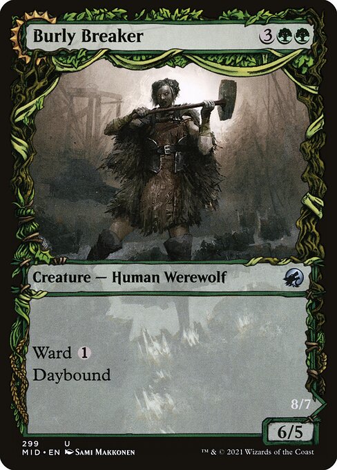 Burly Breaker // Dire-Strain Demolisher (299) [Innistrad: Midnight Hunt] [Showcase]