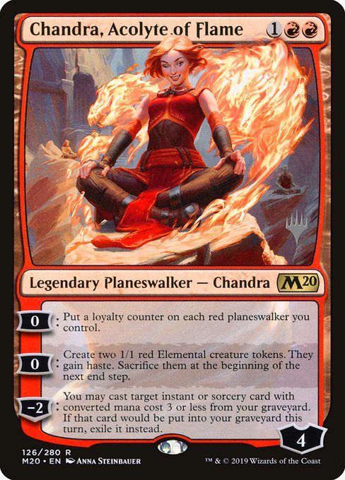 Chandra, Acolyte of Flame (126p) [Core Set 2020 Promos]