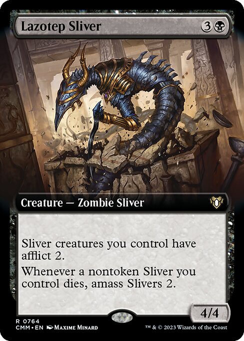 Lazotep Sliver (764) [Commander Masters] [Extended Art]