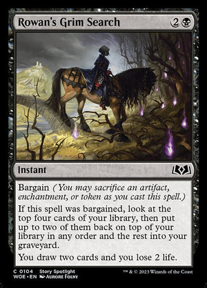 Rowan's Grim Search (104) [Wilds of Eldraine]