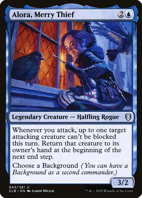 Alora, Merry Thief (55) [Commander Legends: Battle for Baldur's Gate]