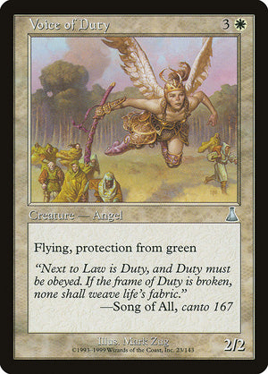 Voice of Duty (23) [Urza's Destiny]