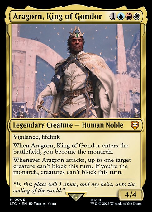 Aragorn, King of Gondor (5) [Tales of Middle-earth Commander]