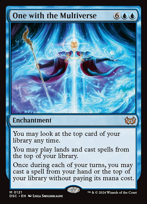 One with the Multiverse (121) [Duskmourn: House of Horror Commander]