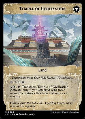 Ojer Taq, Deepest Foundation // Temple of Civilization (26) [The Lost Caverns of Ixalan] Reverse