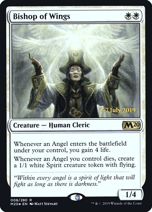Bishop of Wings (8s) [Core Set 2020 Promos]