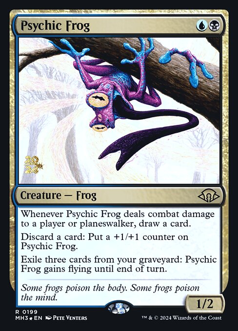 Psychic Frog (199s) [Modern Horizons 3 Promos]