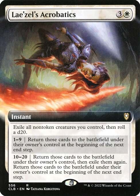 Lae'zel's Acrobatics (556) [Commander Legends: Battle for Baldur's Gate] [Extended Art]