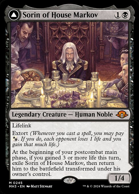 Sorin of House Markov // Sorin, Ravenous Neonate (245) [Modern Horizons 3]
