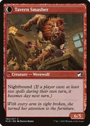 Tavern Ruffian // Tavern Smasher (163) [Innistrad: Midnight Hunt] Reverse