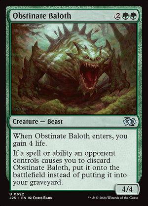Obstinate Baloth (692) [Foundations Jumpstart]