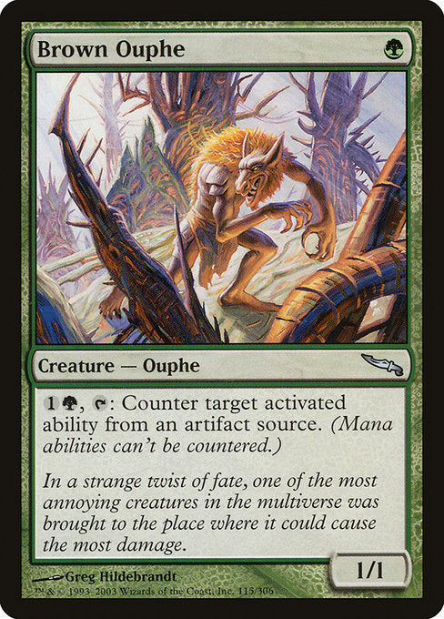 Brown Ouphe (115) [Mirrodin]