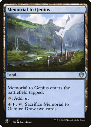 Memorial to Genius (301) [Commander 2021]