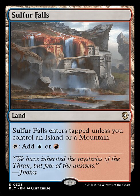 Sulfur Falls (333) [Bloomburrow Commander]