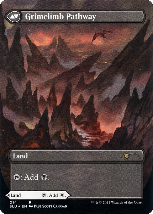Brightclimb Pathway // Grimclimb Pathway (14) [Secret Lair: Ultimate Edition] [Borderless] Reverse