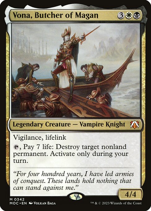 Vona, Butcher of Magan (342) [March of the Machine Commander]