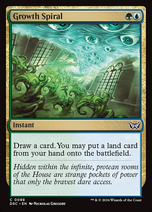 Growth Spiral (88) [Duskmourn: House of Horror Commander]