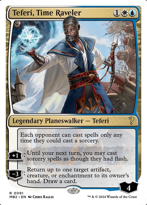 Teferi, Time Raveler (91) [Mystery Booster 2]