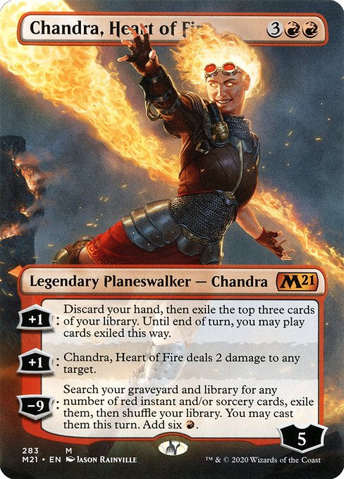 Chandra, Heart of Fire (283) [Core Set 2021] [Borderless]