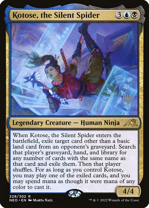 Kotose, the Silent Spider (228p) [Kamigawa: Neon Dynasty Promos]